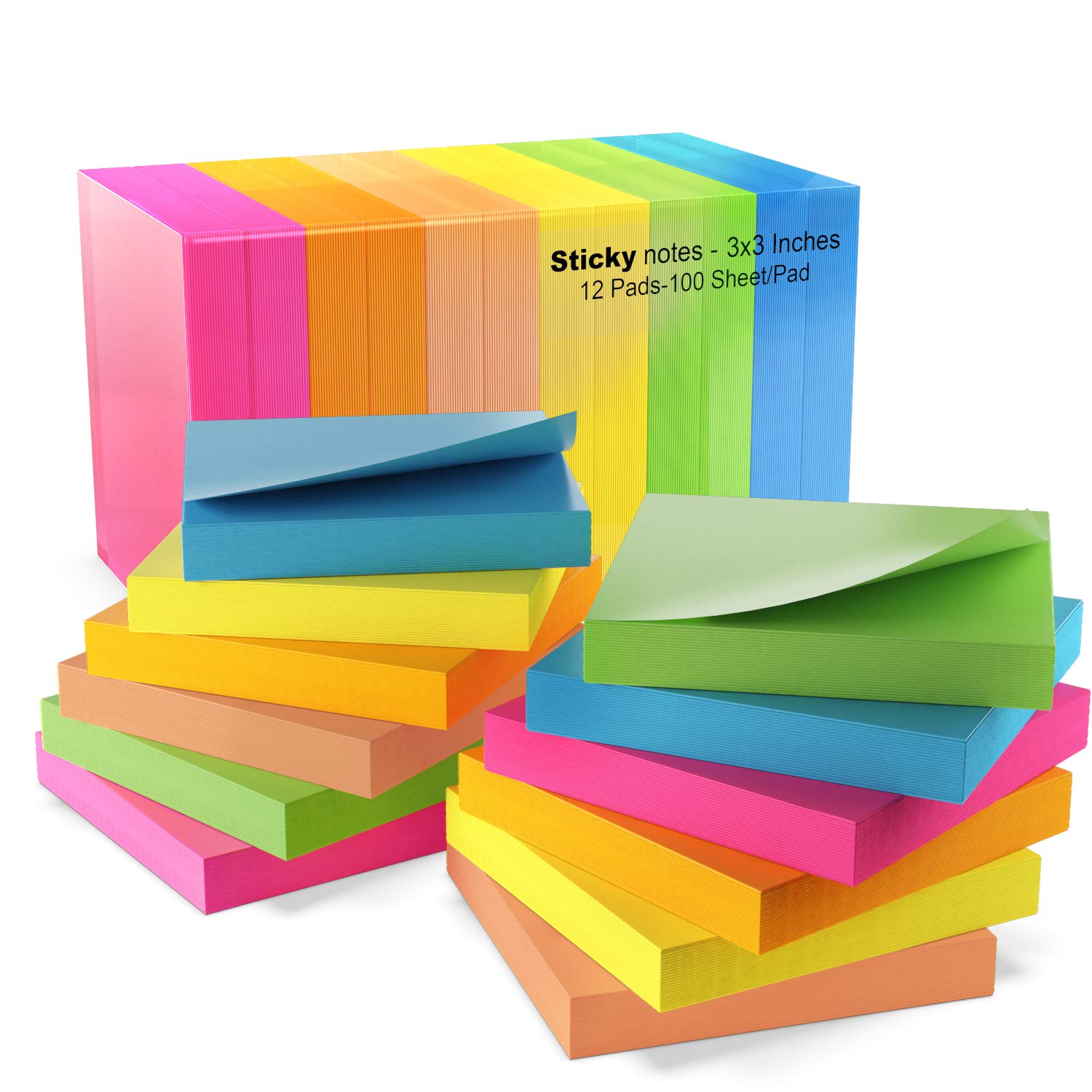 Colored sticky notes