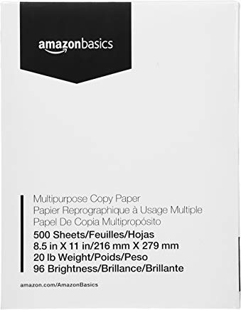 Plain white copy paper