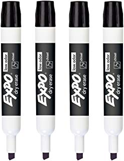 Black whiteboard markers