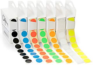 Colored sticky dots