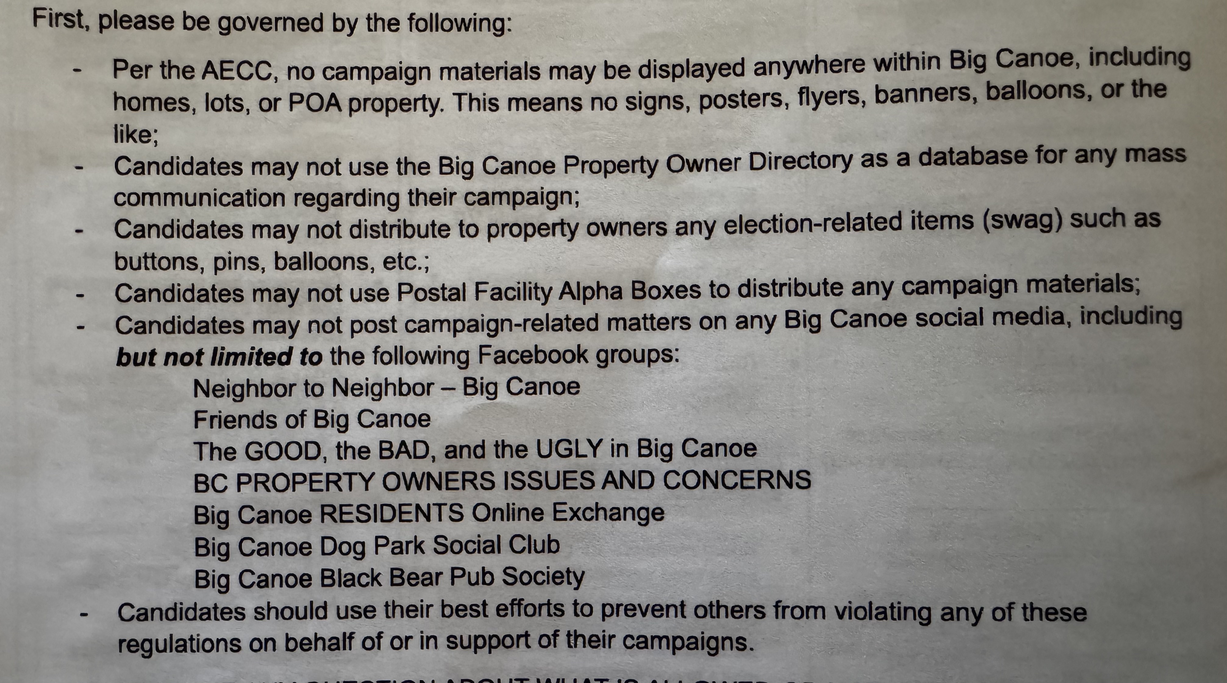 Campaign Guidelines